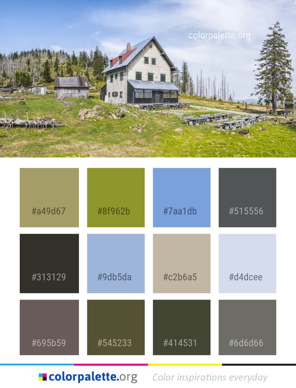 Home Cottage Mountainous Landforms Color Palette
