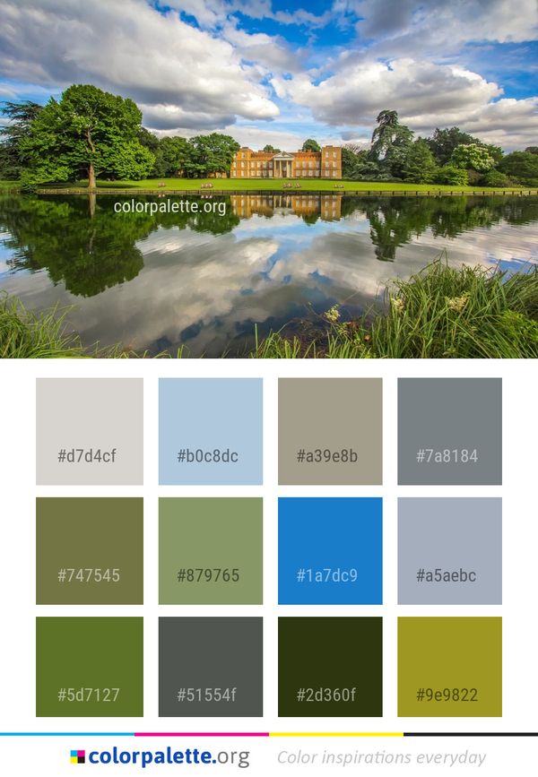 Reflection Sky Cloud Color Palette