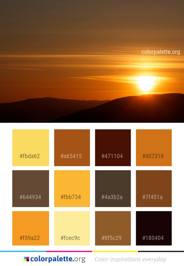 Sky Afterglow Horizon Color Palette