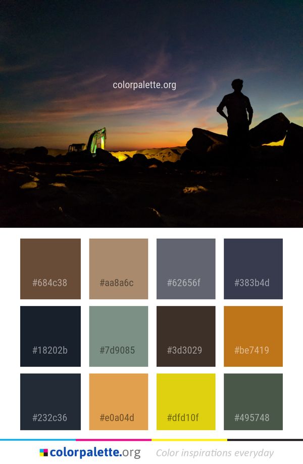 Sky Horizon Sunrise Color Palette