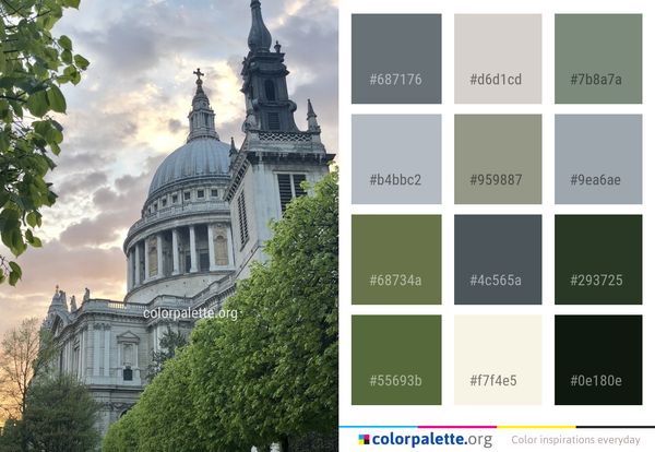 Sky Landmark Tree Color Palette