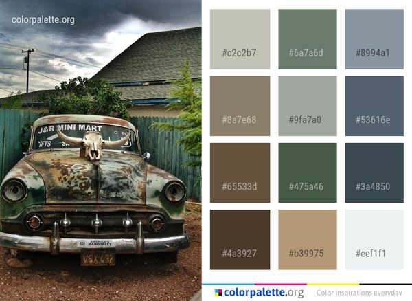 Car Motor Vehicle Color Palette