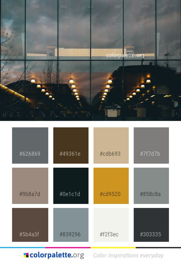 Reflection Sky Architecture Color Palette