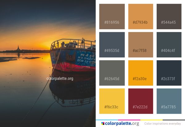 Reflection Water Horizon Color Palette