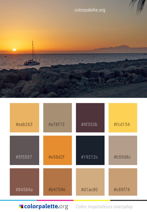 Sea Body Of Water Sky Color Palette