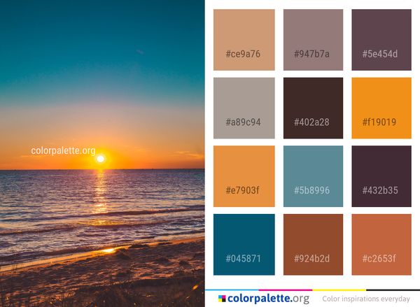 Horizon Sea Sky Color Palette
