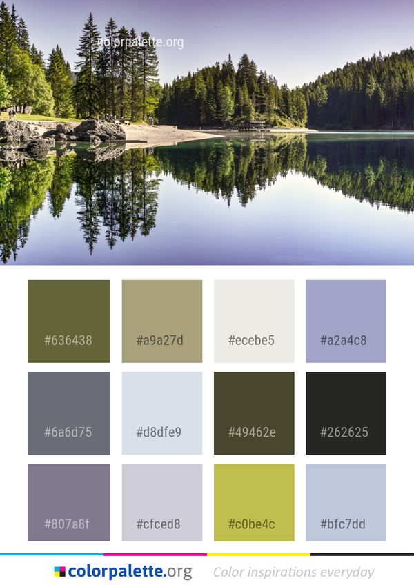 Reflection Water Nature Color Palette