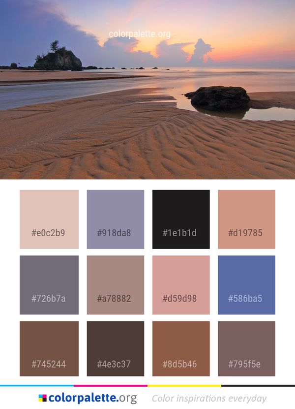 Sky Sea Beach Color Palette