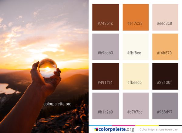 Sun Sky Sunrise Color Palette