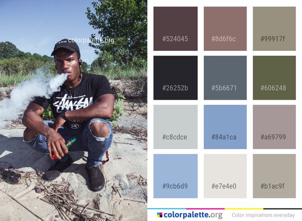 Tree Water Male Color Palette
