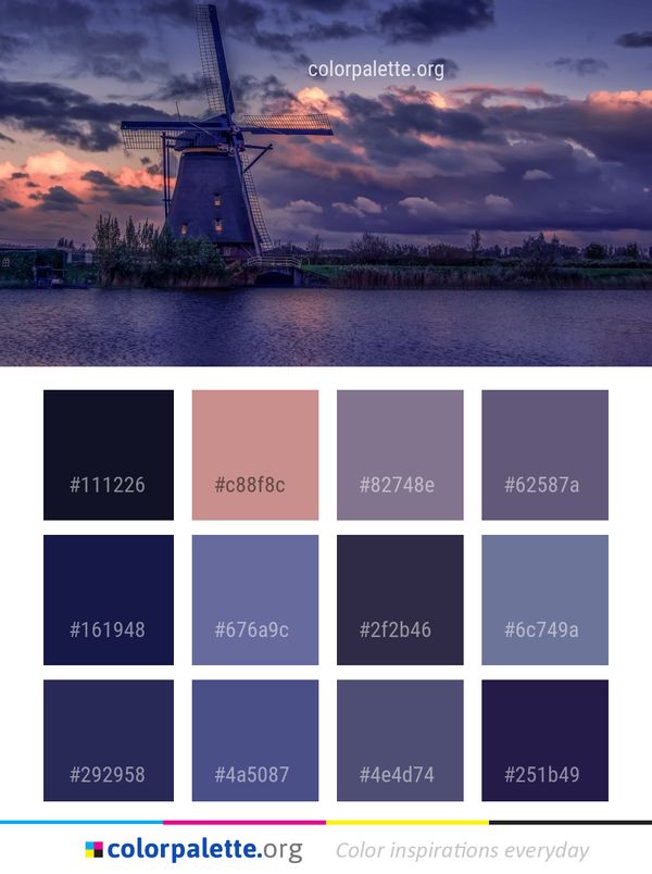 Windmill Sky Waterway Color Palette