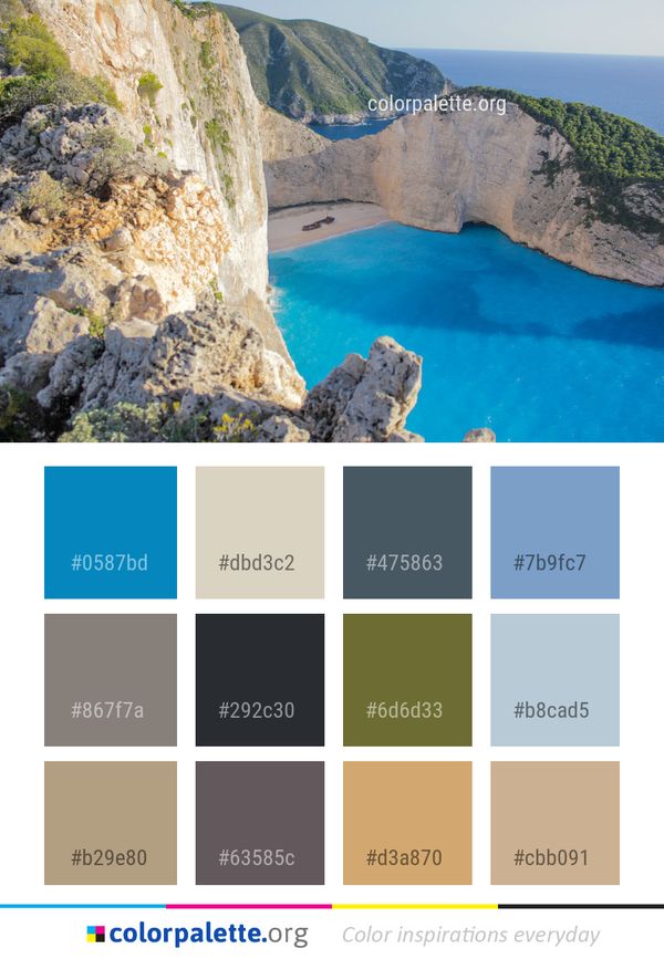 Cliff Coast Promontory Color Palette