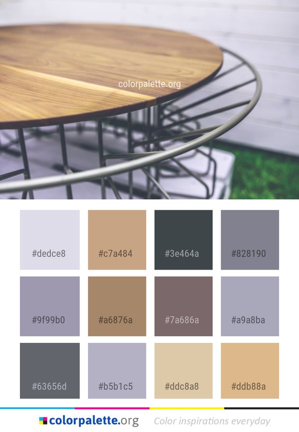 Furniture Table Chair Color Palette