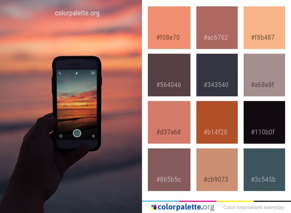 Gadget Mobile Phone Electronic Device Color Palette