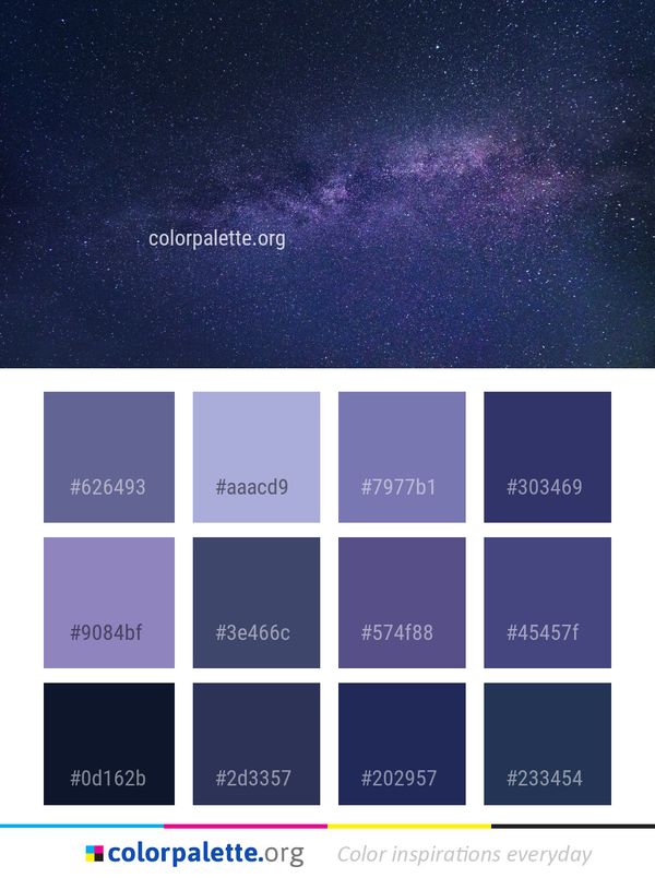 Galaxy Sky Atmosphere Color Palette