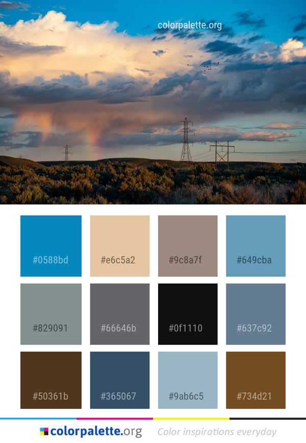 Sky Cloud Atmosphere Color Palette