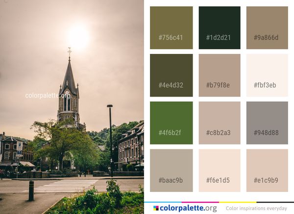 Sky Landmark Cloud Color Palette