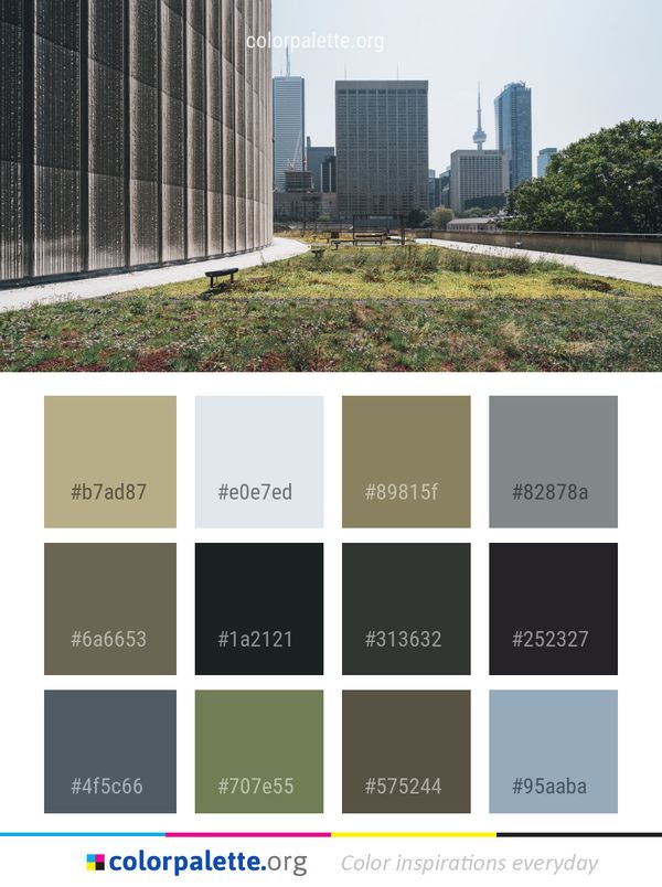 Metropolitan Area Urban Tower Block Color Palette