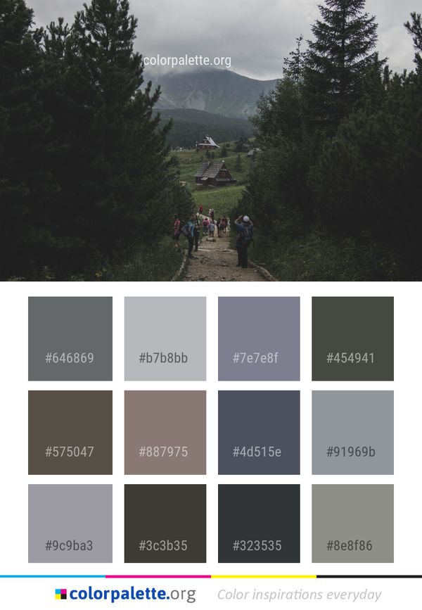 Mountainous Landforms Nature Mountain Color Palette