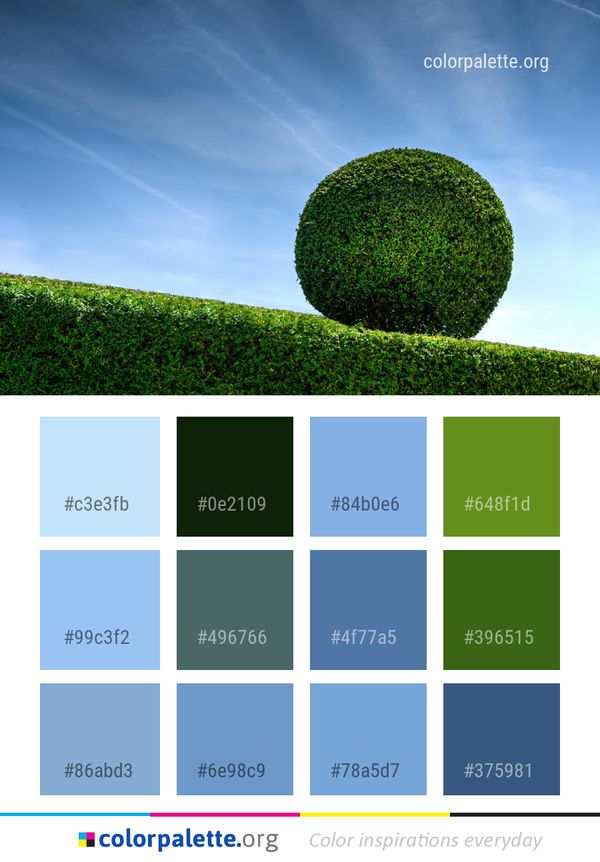 Sky Green Nature Color Palette