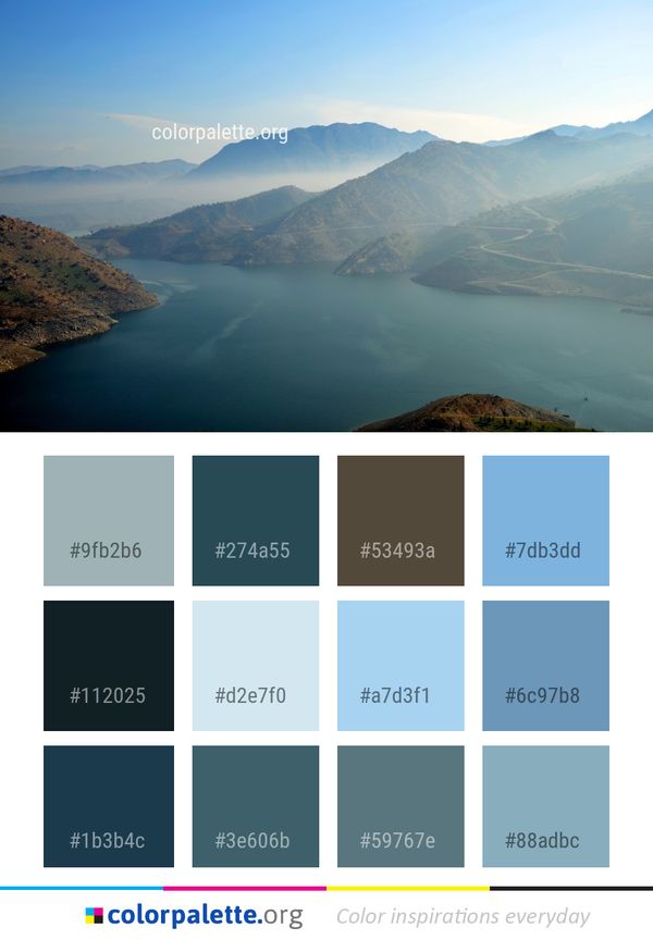 Sky Highland Lake Color Palette