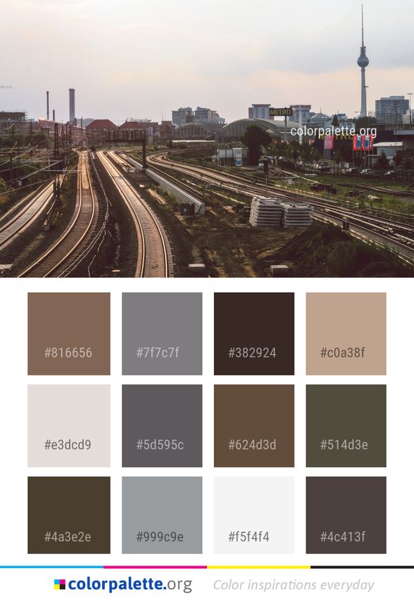 Track Metropolitan Area Transport Color Palette