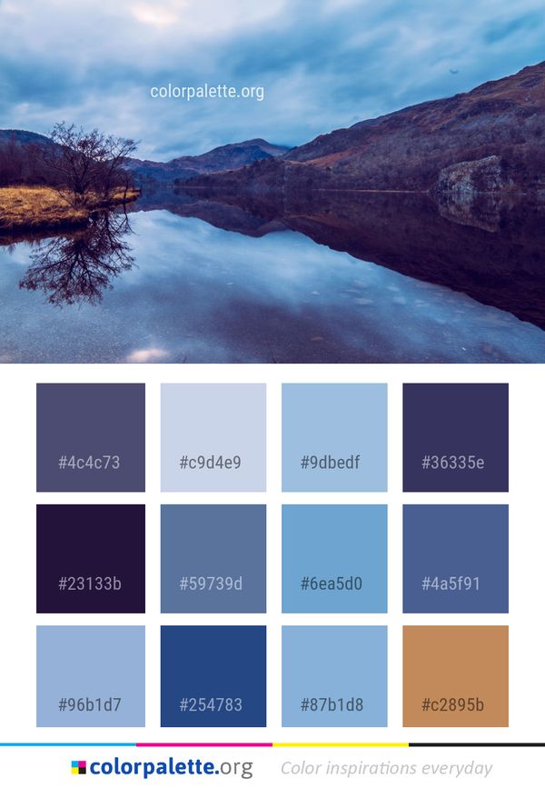 Reflection Loch Nature Color Palette