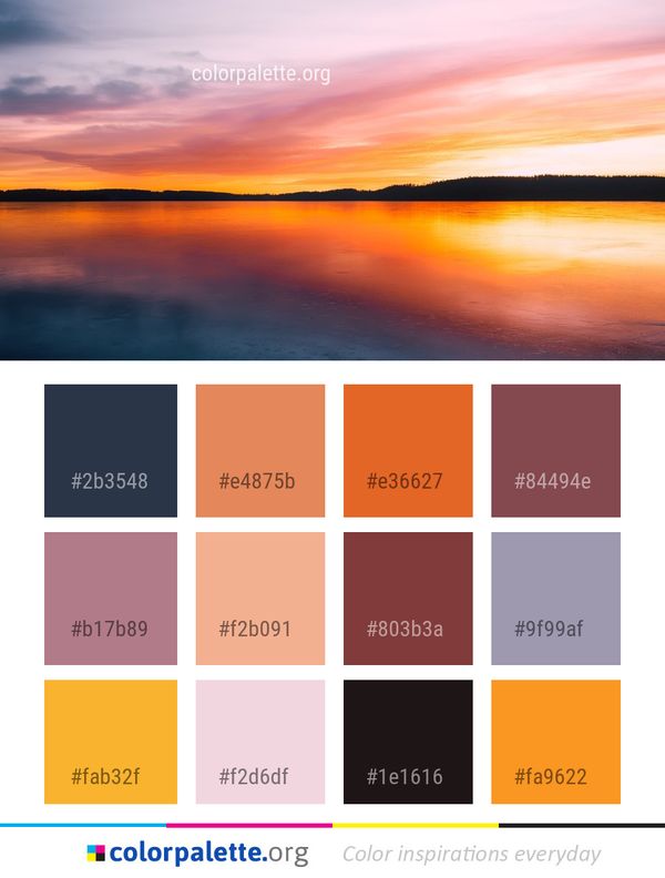 Sky Reflection Horizon Color Palette