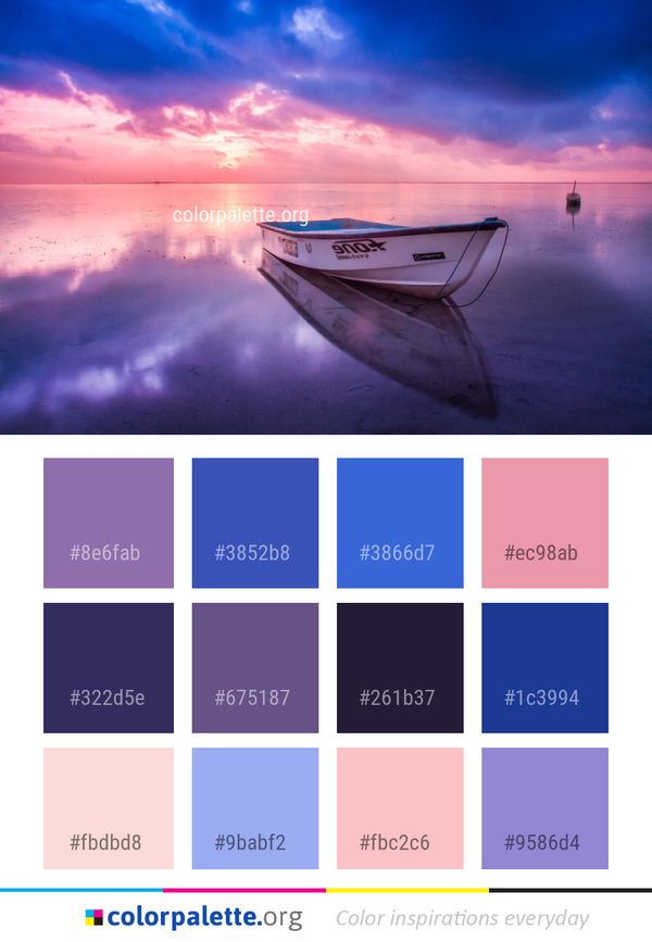 Sky Reflection Horizon Color Palette