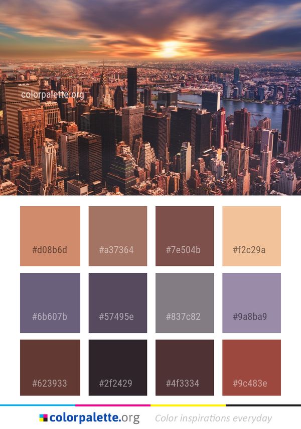 Cityscape Metropolitan Area City Color Palette