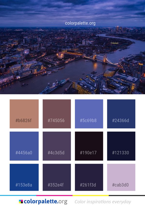 Cityscape Metropolitan Area City Color Palette