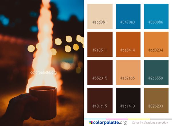 Light Flame Lighting Color Palette