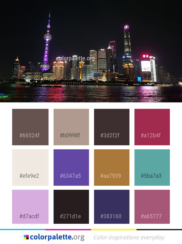 Metropolitan Area Cityscape Skyline Color Palette