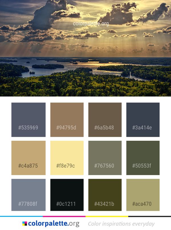 Nature Sky Reflection Color Palette