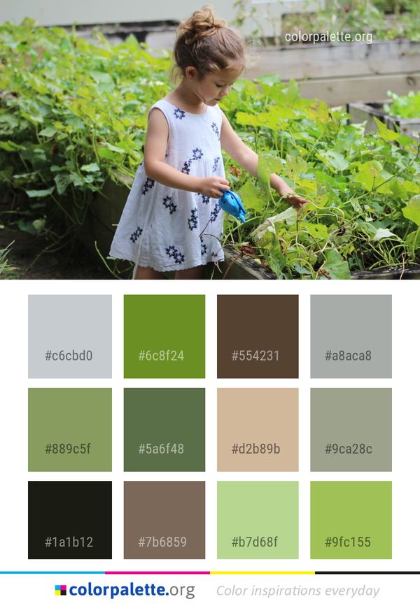 Plant Child Girl Color Palette