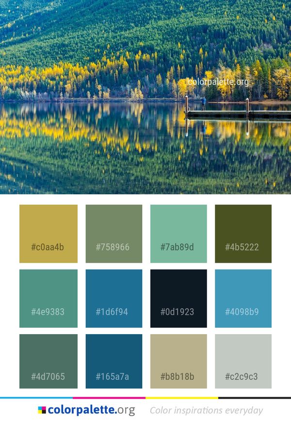 Reflection Nature Water Color Palette