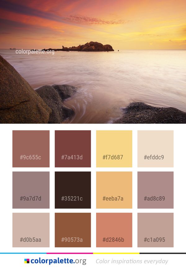 Sea Body Of Water Sky Color Palette