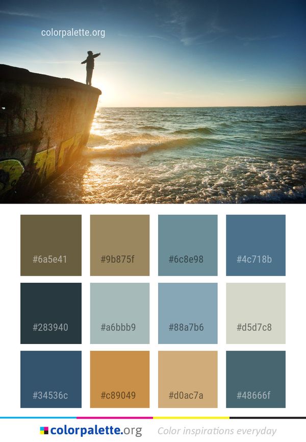 Sea Sky Body Of Water Color Palette
