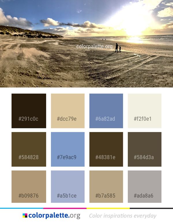 Sky Cloud Sea Color Palette