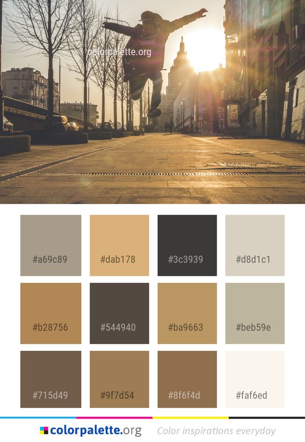 Sky Urban Area Infrastructure Color Palette