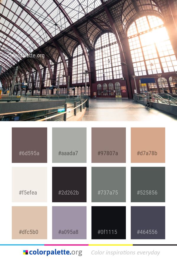 Structure Train Station Building Color Palette