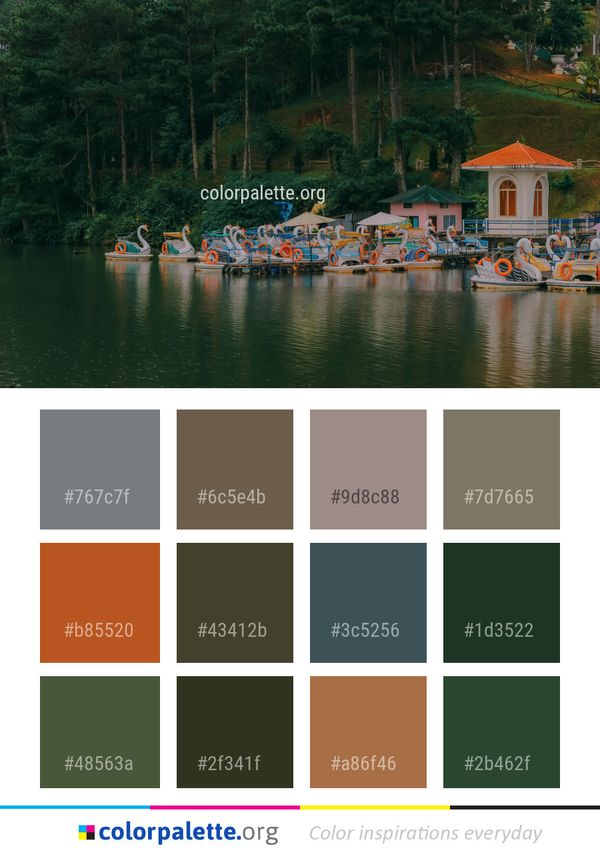 Water Waterway Reflection Color Palette