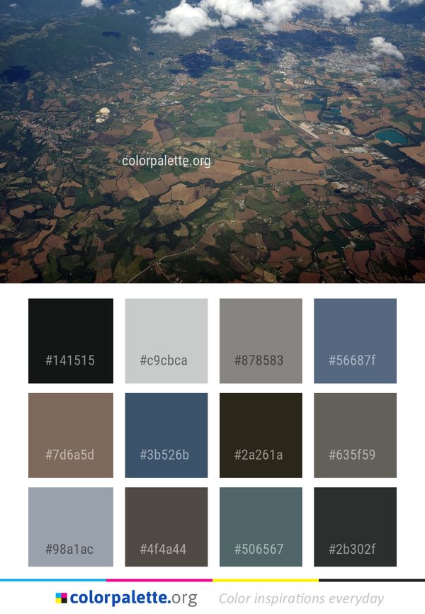 Aerial Photography Sky Bird's Eye View Color Palette