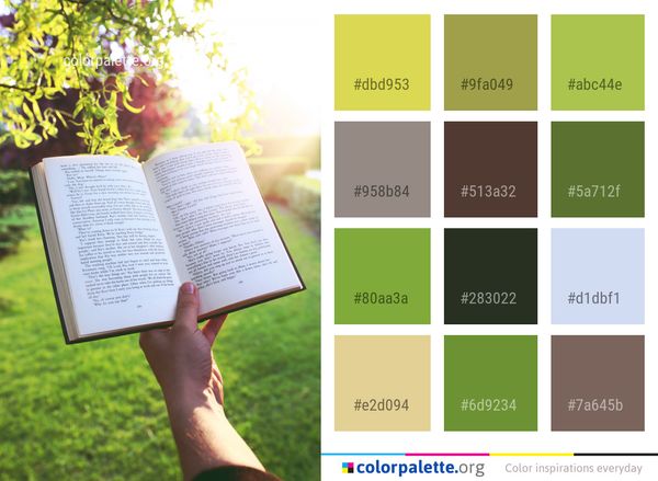 Grass Font Tree Color Palette