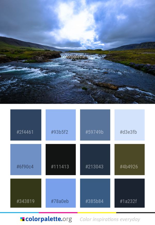 Highland Nature Water Color Palette