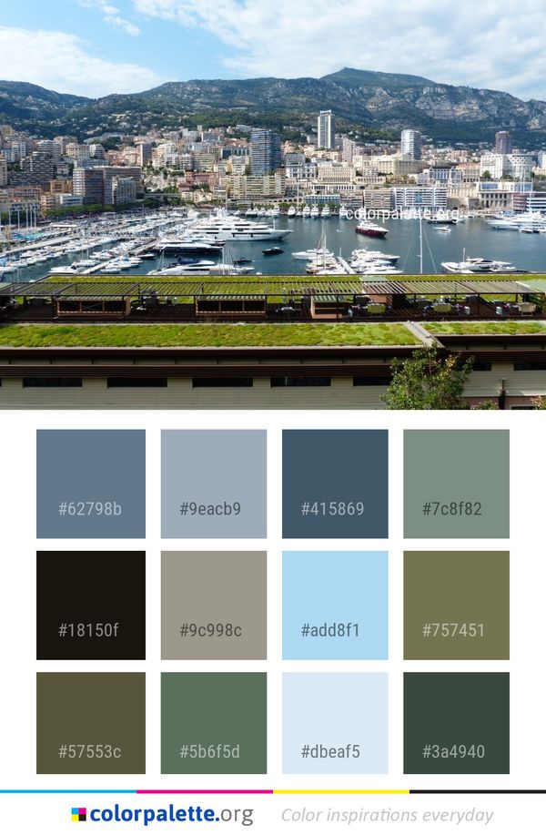 Marina City Urban Area Color Palette