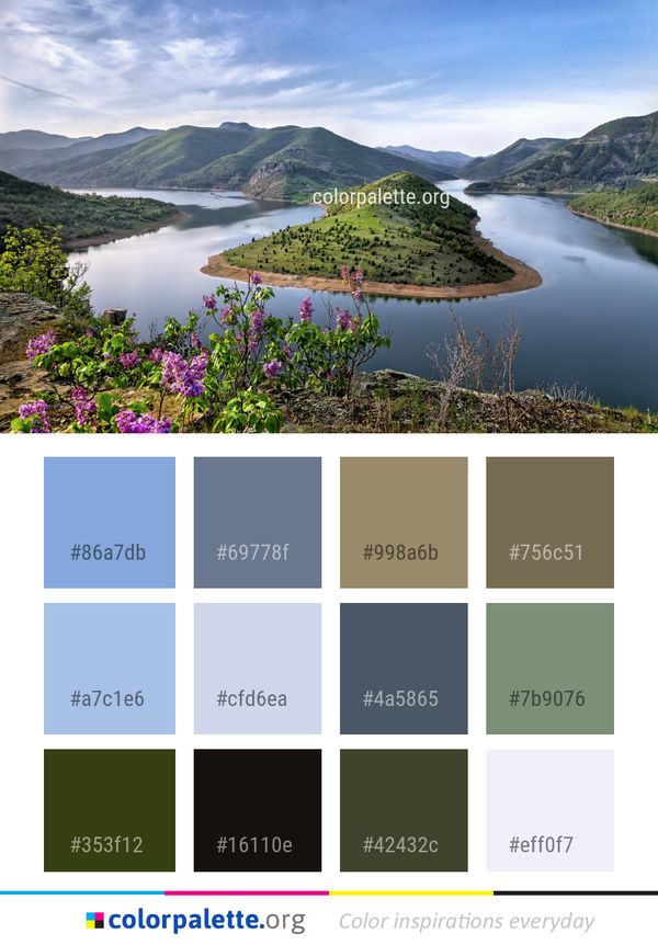 Nature Highland Wilderness Color Palette