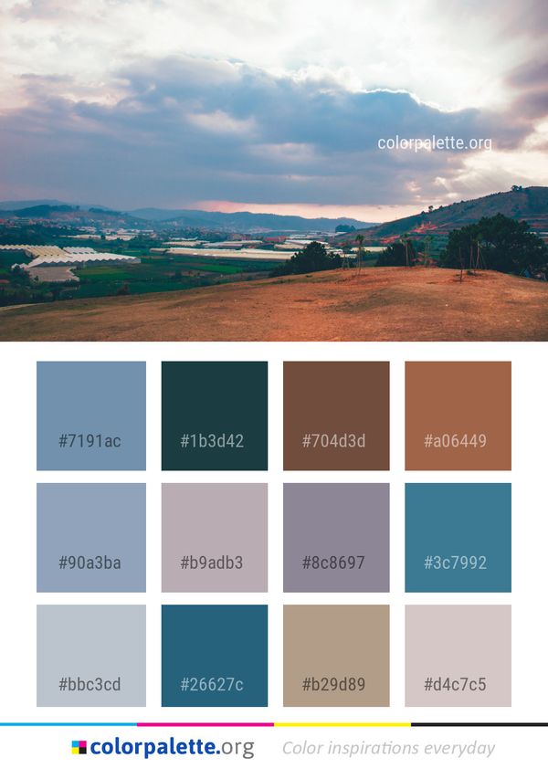 Sky Cloud Highland Color Palette