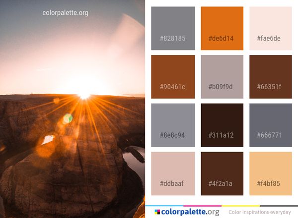 Sky Sun Sunrise Color Palette