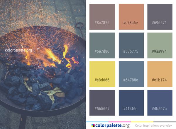 Water Reflection Geological Phenomenon Color Palette